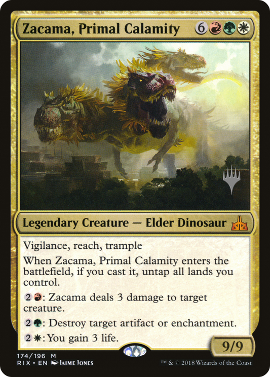 Zacama, Primal Calamity (PPM20-174) - Rivals of Ixalan Promos