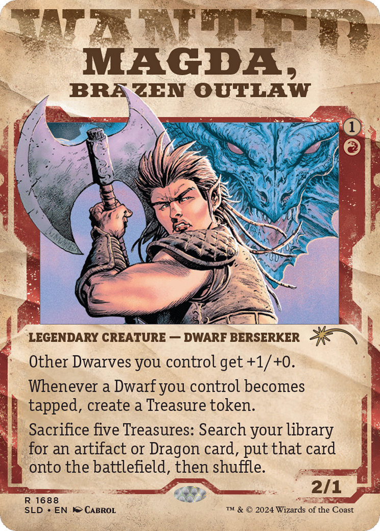 Magda, Brazen Outlaw (SLD-1688) - Secret Lair Drop: (Showcase) (Borderless) Foil