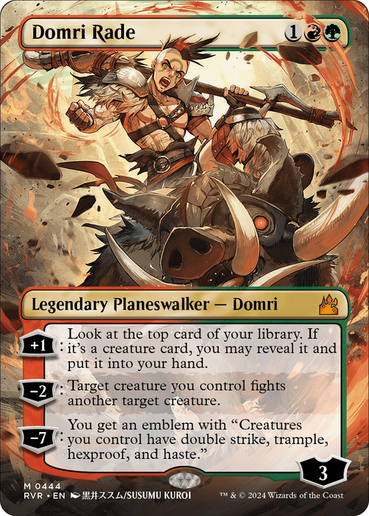 Domri Rade (RVR-444) - Ravnica Remastered (Borderless) Foil