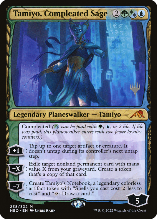 Tamiyo, Compleated Sage (PPNEO-238) - Kamigawa: Neon Dynasty Promos