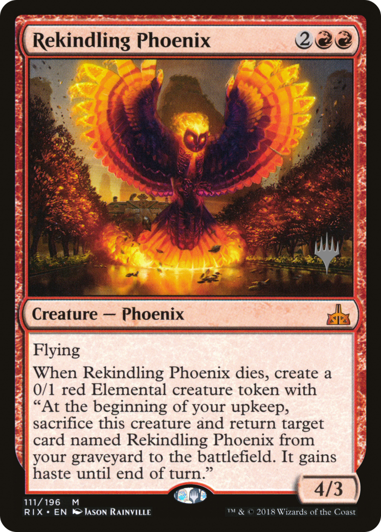 Rekindling Phoenix (PPM20-111) - Rivals of Ixalan Promos Foil