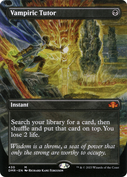 Vampiric Tutor (DMR-430) - Dominaria Remastered (Borderless) Foil