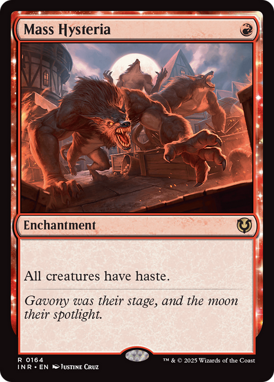 Mass Hysteria (INR-164) - Innistrad Remastered: (enchantment) Foil