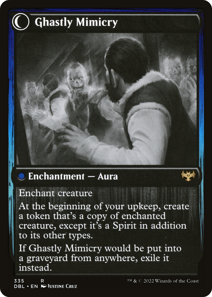 Mirrorhall Mimic // Ghastly Mimicry (DBL-335) - Innistrad: Double Feature: (Double Faced Transform) Foil