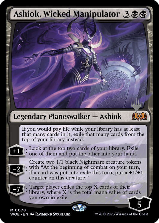 Ashiok, Wicked Manipulator (PPWOE-78P) - Wilds of Eldraine Promos