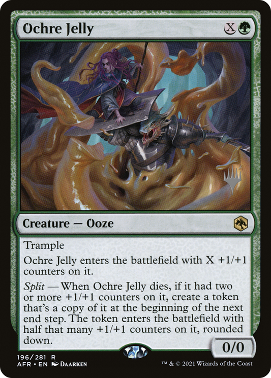 Ochre Jelly (PPAFR-196) - Adventures in the Forgotten Realms Promos Foil