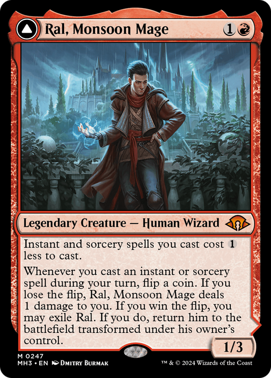 Ral, Monsoon Mage // Ral, Leyline Prodigy (MH3-247) - Modern Horizons 3