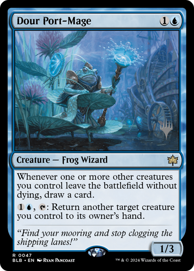 Dour Port-Mage (PPBLB-047) - Bloomburrow Promos Foil