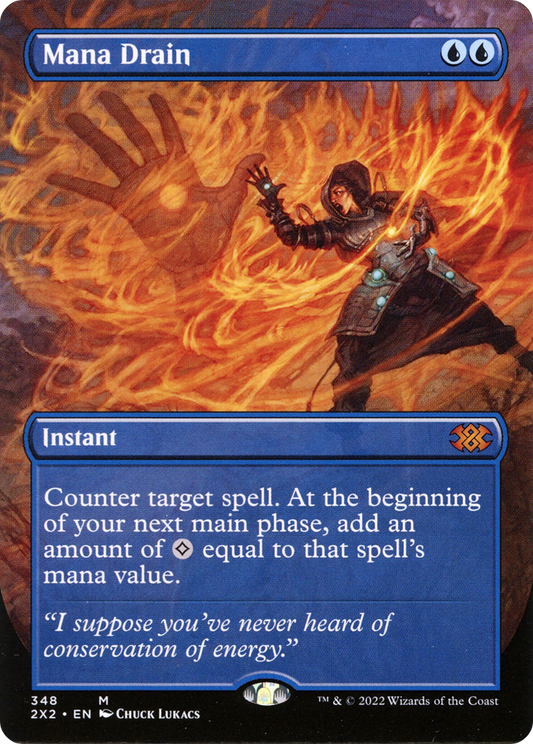 Mana Drain (2X2-348) - Double Masters 2022 (Borderless) Foil