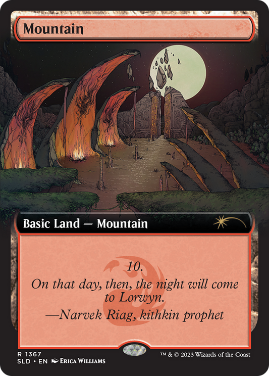 Mountain (SLD-1367) - Secret Lair Drop: (Extended Art) Foil