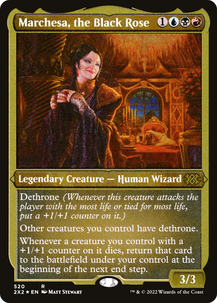 Marchesa, the Black Rose (2X2-520) - Double Masters 2022 Foil