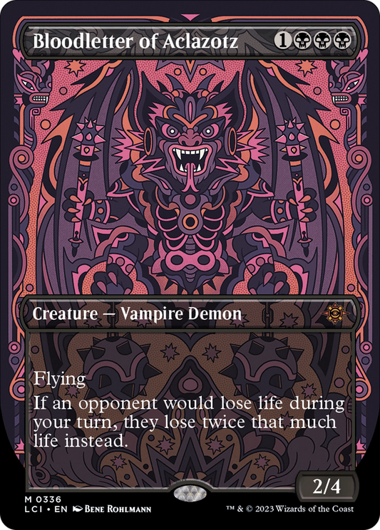 Bloodletter of Aclazotz (LCI-336) - The Lost Caverns of Ixalan (Borderless) Foil