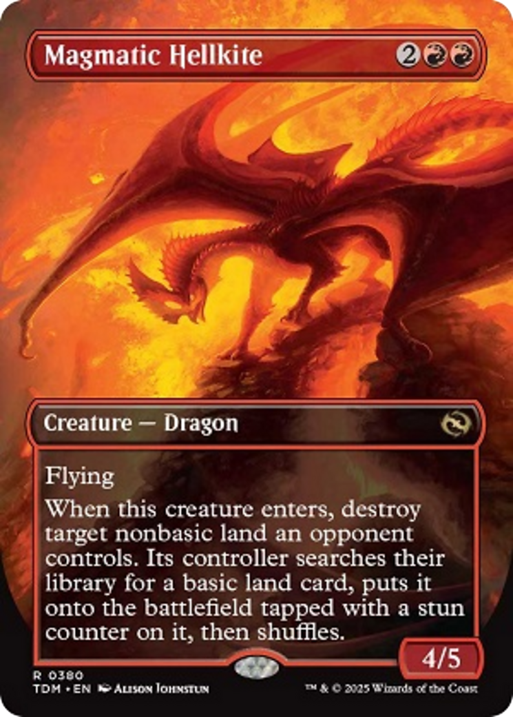 Magmatic Hellkite // Magmatic Hellkite (TDM-380) - Tarkir: Dragonstorm (Borderless) Foil