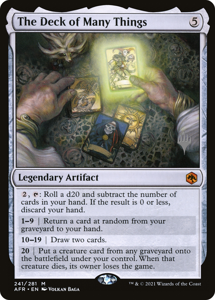 The Deck of Many Things (PPAFR-241) - Adventures in the Forgotten Realms Promos