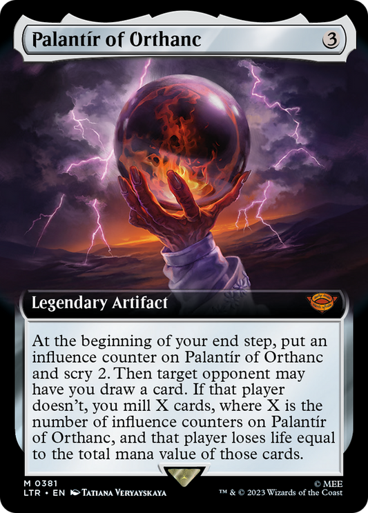 Palantír of Orthanc (LTR-381) - The Lord of the Rings: Tales of Middle-earth: (Extended Art) Foil