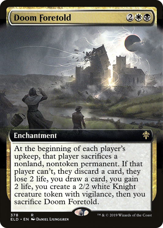 Doom Foretold (ELD-378) - Throne of Eldraine: (Extended Art) Foil