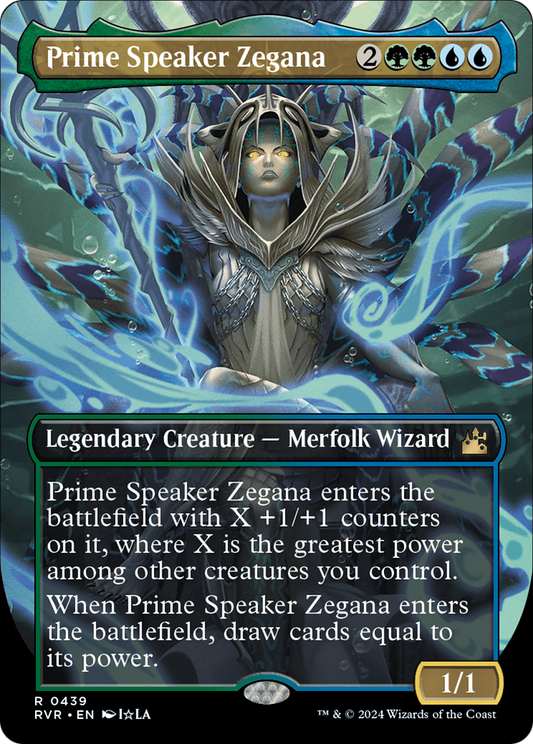 Prime Speaker Zegana (RVR-439) - Ravnica Remastered (Borderless) Foil