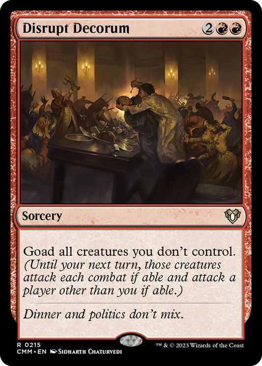 Disrupt Decorum (CMM-215) - Commander Masters Foil