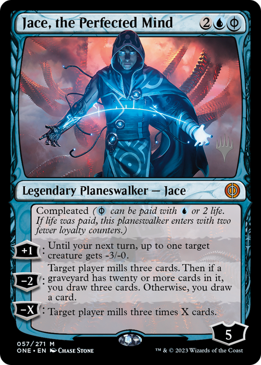 Jace, the Perfected Mind (PPONE-57P) - Phyrexia: All Will Be One Promos