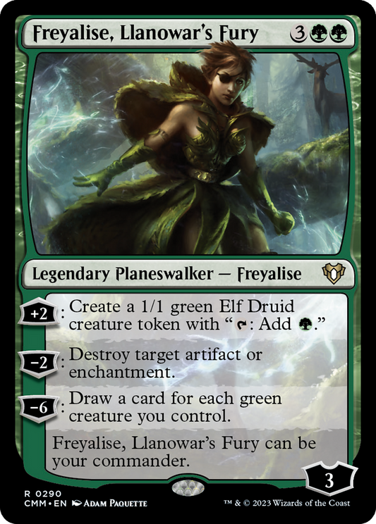 Freyalise, Llanowar's Fury (CMM-290) - Commander Masters Foil
