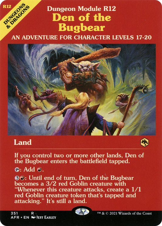 Den of the Bugbear (AFR-351) - Adventures in the Forgotten Realms: (Showcase) Foil