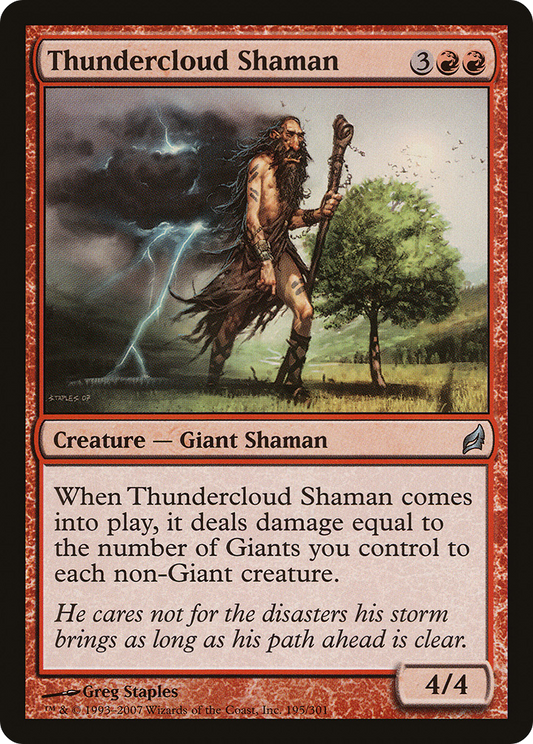 Thundercloud Shaman (LRW-195) - Lorwyn Foil