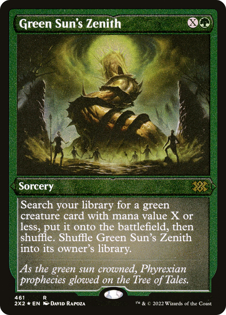 Green Sun's Zenith (2X2-461) - Double Masters 2022 Foil