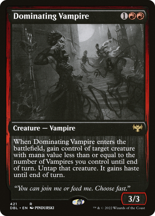 Dominating Vampire (DBL-421) - Innistrad: Double Feature Foil