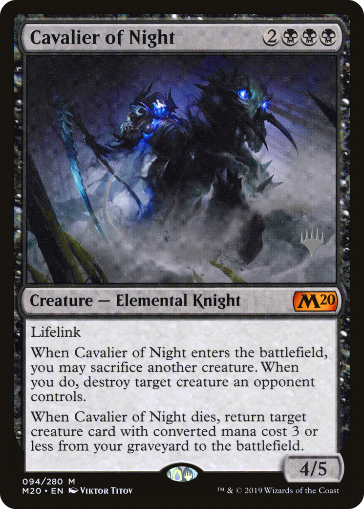 Cavalier of Night (PPM20-94P) - Core Set 2020 Promos