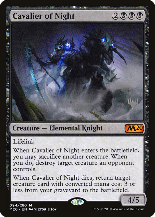 Cavalier of Night (PPM20-94P) - Core Set 2020 Promos