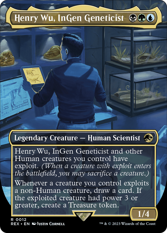 Henry Wu, InGen Geneticist (REX-012) - Jurassic World Collection (Borderless) Foil