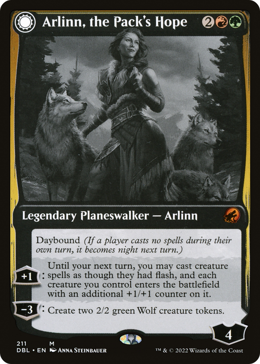 Arlinn, the Pack's Hope // Arlinn, the Moon's Fury (DBL-211) - Innistrad: Double Feature: (Double Faced Transform)