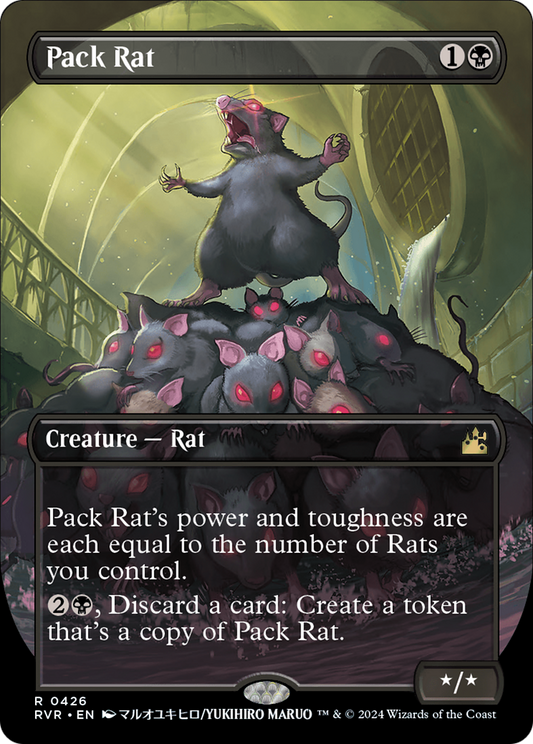 Pack Rat (RVR-426) - Ravnica Remastered (Borderless) Foil