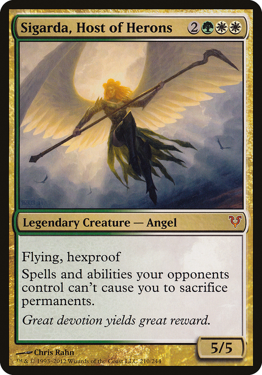 Sigarda, Host of Herons (OVER-210) - Open the Helvault Foil
