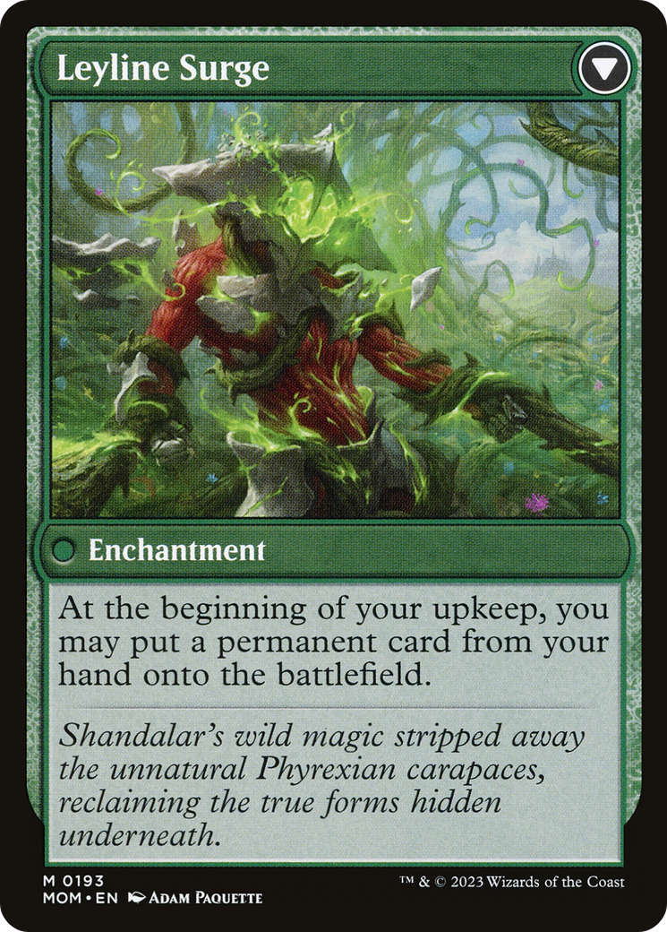Invasion of Shandalar // Leyline Surge (MOM-193) - March of the Machine Foil