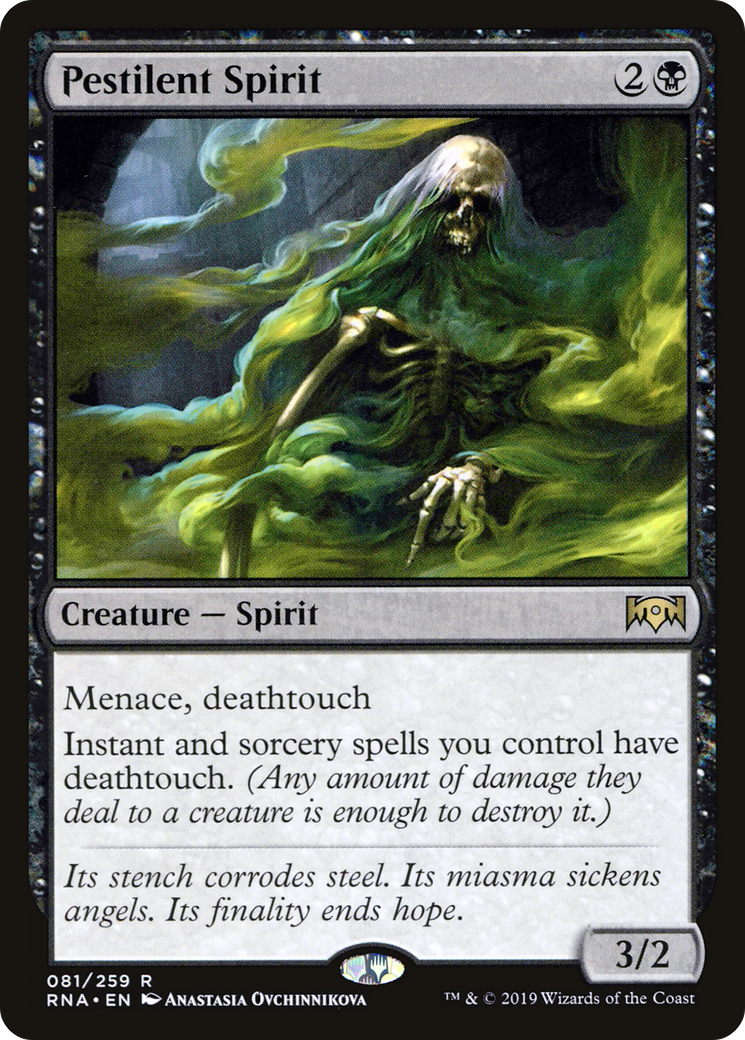Pestilent Spirit (RNA-081) - Ravnica Allegiance Foil