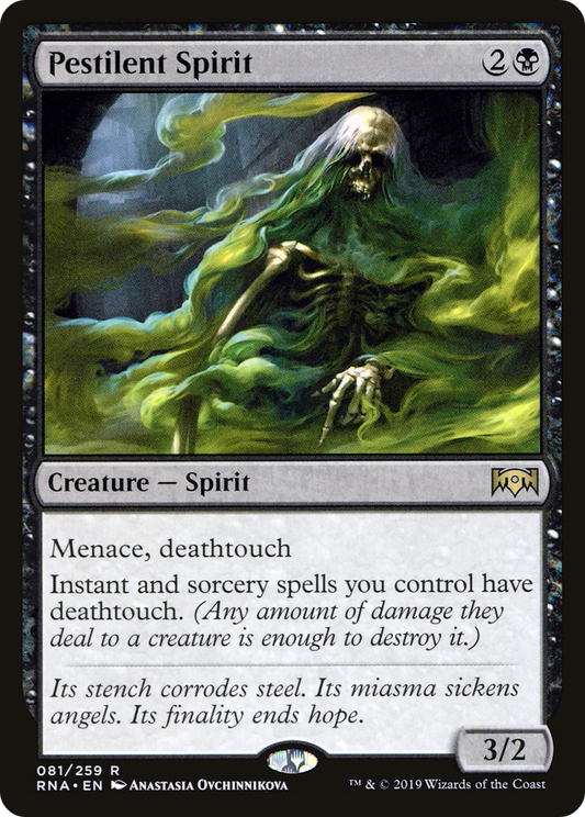 Pestilent Spirit (RNA-081) - Ravnica Allegiance Foil