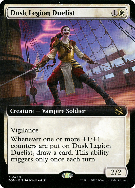 Dusk Legion Duelist (MOM-344) - March of the Machine: (Extended Art) Foil