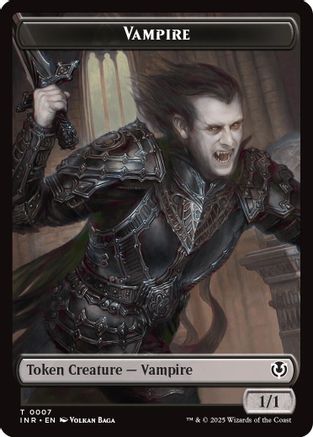 Vampire (0007) // Vampire (0008) Double-Sided Token (INR-7 // 8) - Innistrad Remastered Foil