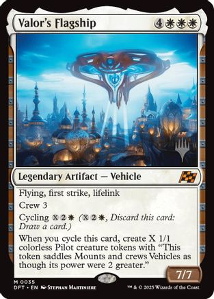 Valor's Flagship (PPDFT-035) - Promo Pack: Aetherdrift Foil