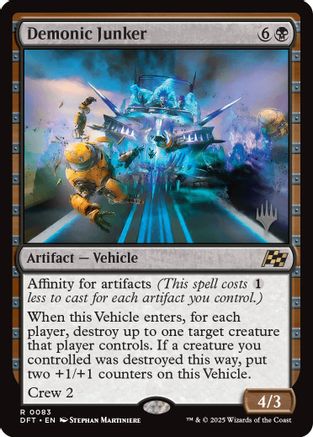 Demonic Junker (PPDFT-083) - Promo Pack: Aetherdrift Foil