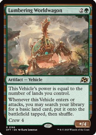 Lumbering Worldwagon (PPDFT-168) - Promo Pack: Aetherdrift Foil