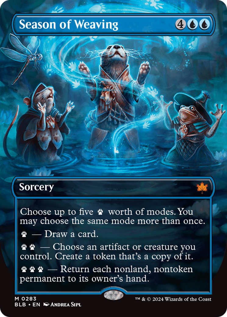 Season of Weaving (BLB-283) - Bloomburrow: (Showcase) (Borderless)