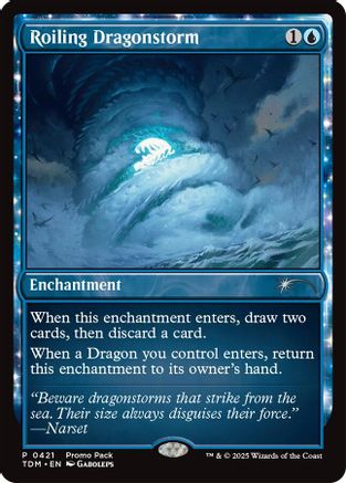 Roiling Dragonstorm (PPTDM-421) - Promo Pack: Tarkir: Dragonstorm