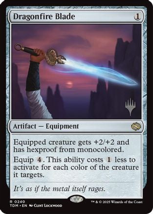 Dragonfire Blade (PPTDM-240) - Promo Pack: Tarkir: Dragonstorm Foil