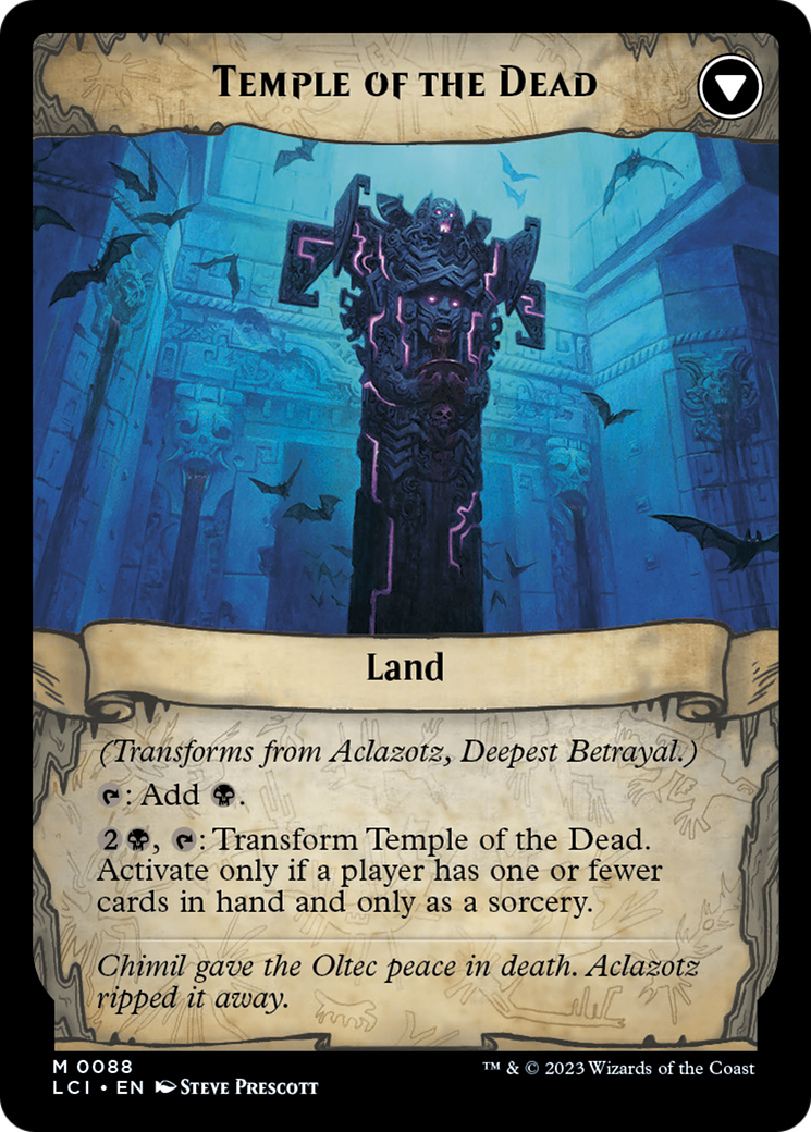 Aclazotz, Deepest Betrayal // Temple of the Dead (LCI-088) - The Lost Caverns of Ixalan Foil