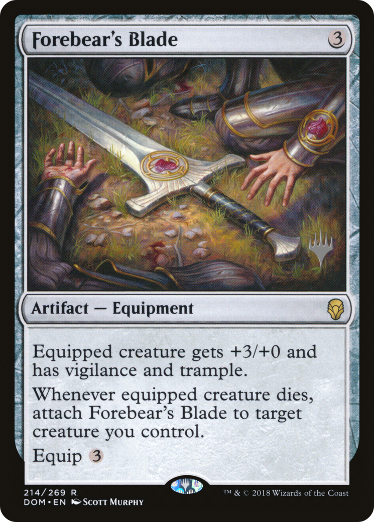 Forebear's Blade (PPM20-214) - Dominaria Promos Foil