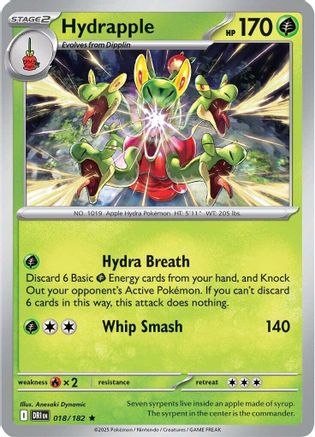 Hydrapple 018/182  - Holofoil SV10 Destined Rivals - Rare