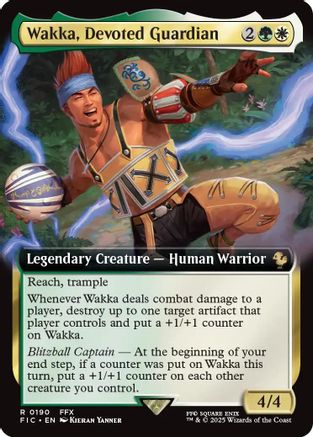 Wakka, Devoted Guardian (Extended Art) (FIC-190) - Commander: FINAL FANTASY Foil