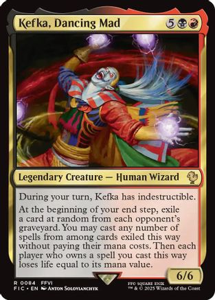 Kefka, Dancing Mad (Surge Foil) (FIC-084) - Commander: FINAL FANTASY Foil